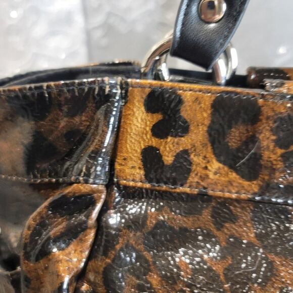 Miche Lisa Demi Shell in Bronze and Black Patent Faux Leather Leopard Print - Picture 8 of 11